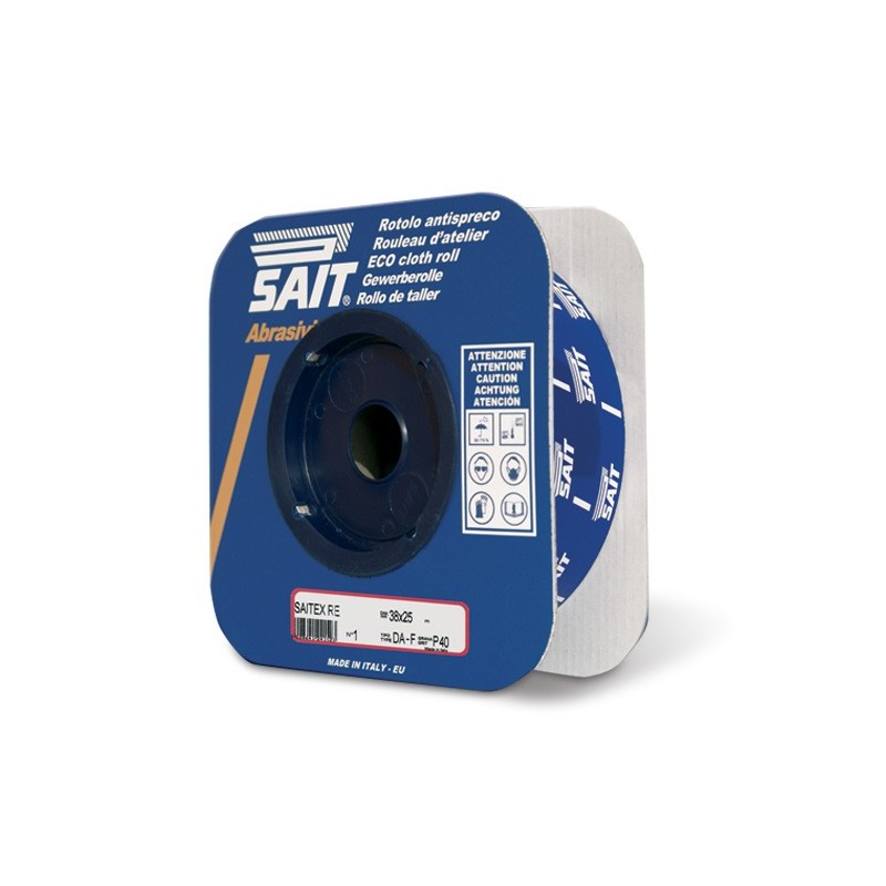 SAIT Abrasivi, 
RE-Saitex DA-F,
Rouleau anti-gaspillage en toile, Préconisations Metal, Bois, Autres