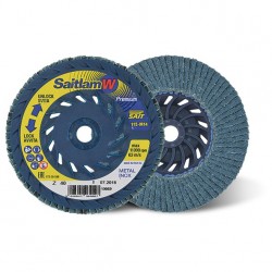 SAIT Abrasivi, Premium, Saitlam-W, Abrasive flat flap disc, for Steels, Stainless steels, Alloy steels, Non-ferrous metals