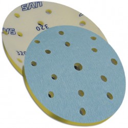 SAIT Abrasivi, D-Saitac-Vel Z-F, Disco de papel para fijación con gancho y bucle, para Metal, Madera, Otras Aplicaciones