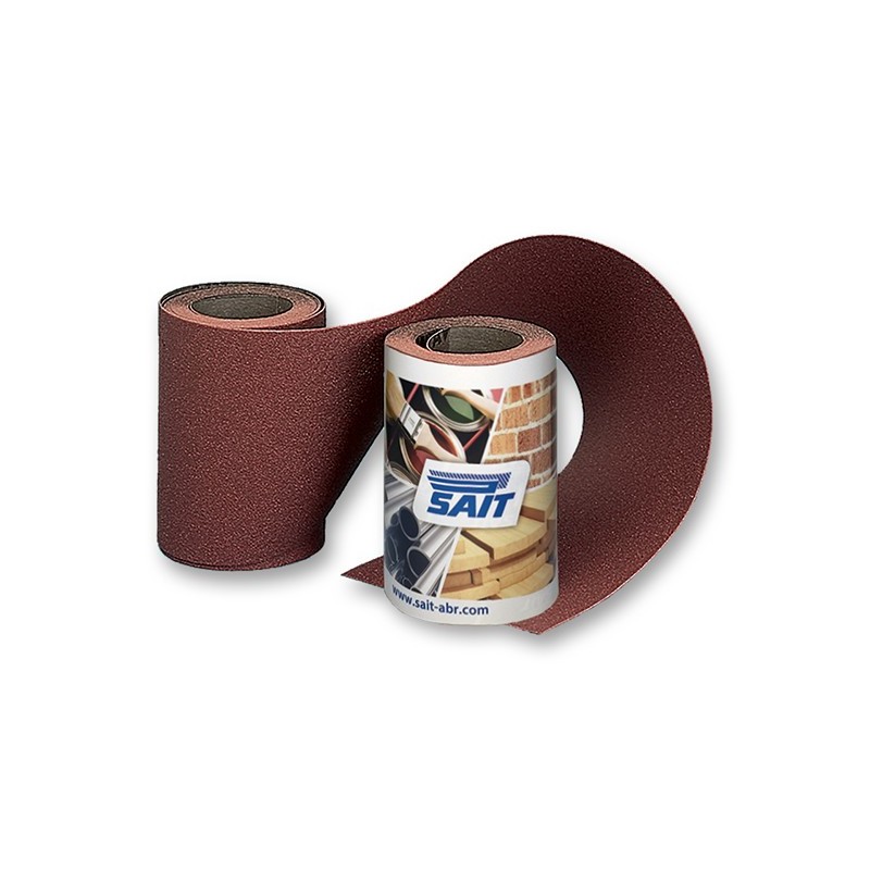 SAIT Abrasivi, RM-Saitac AW-D, Mini rollo de papel abrasivo, para Metal, Madeira, Carrocería y Otras Aplicaciones
