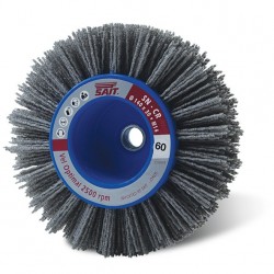 SAIT Abrasivi, SN-CR, Wheel Brush with Shank, for Metal, Wood, Automotive, Others Applications