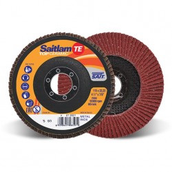 SAIT Abrasivi, TOP-Ceramic, Saitlam-TE, Abrasive flat flap disc, for Metal Applications